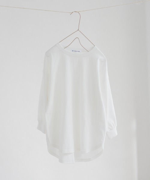 GLOBAL WORK（グローバルワーク）の「【キッズ】ヘビロッTEE/チュニック長袖/895779（Tシャツ/カットソー・キッズ・スカイブルー/オフホワイト/ダークグレー・110cm/100cm/120cm/130cm/140cm）」の2枚目の写真