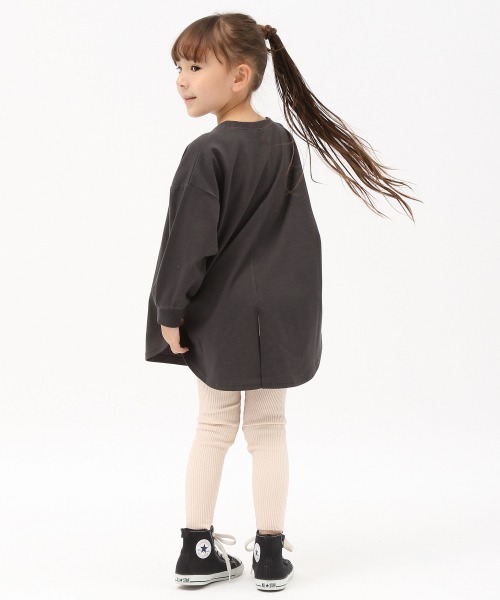 GLOBAL WORK（グローバルワーク）の「【キッズ】ヘビロッTEE/チュニック長袖/895779（Tシャツ/カットソー・キッズ・スカイブルー/オフホワイト/ダークグレー・110cm/100cm/120cm/130cm/140cm）」の5枚目の写真