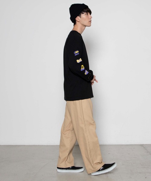 BEN DAVIS(ベンデイビス)の「WEGO/BEN DAVIS 袖プリントロゴロンT(Tシャツ/カットソー・メンズ・ホワイト/ブラック・MEDIUM/LARGE)」の9枚目の写真