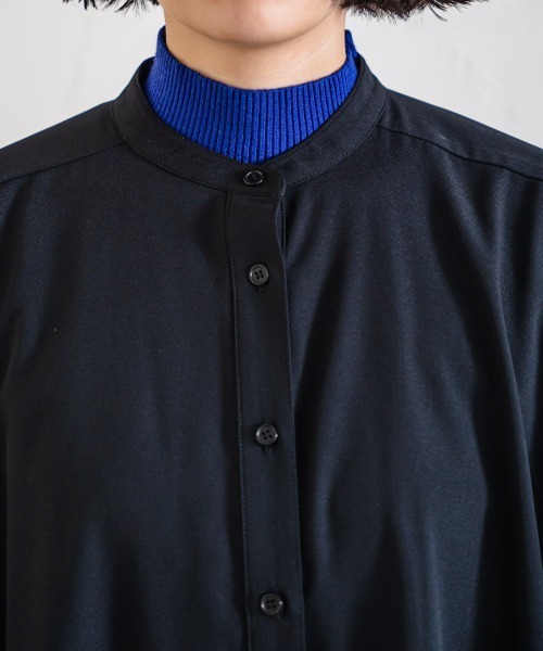 PAGEBOY（ページボーイ）の「バンドカラージョーゼットシャツ（シャツ/ブラウス・レディース・オフホワイト/ブラウン/ブラック・FREE）」の18枚目の写真