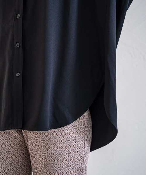 PAGEBOY（ページボーイ）の「バンドカラージョーゼットシャツ（シャツ/ブラウス・レディース・オフホワイト/ブラウン/ブラック・FREE）」の21枚目の写真