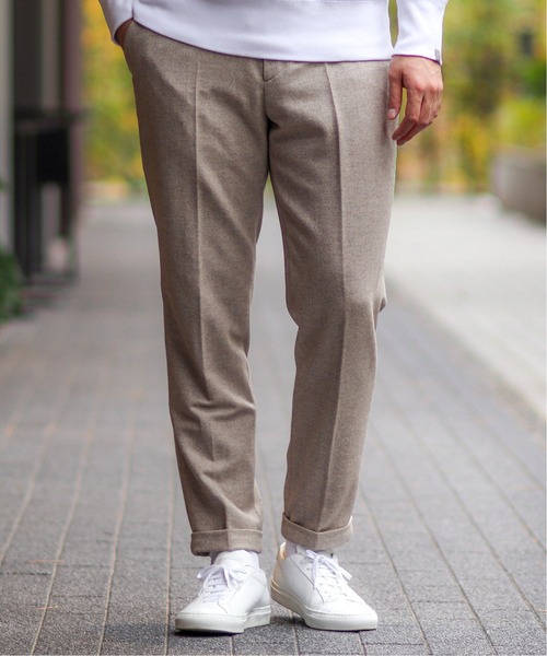 EDIFICE(エディフィス)の「ウール ツィード 2WAYストレッチ イージーテーパーパンツ(その他パンツ・メンズ・ブラック/ベージュ/グレー・SMALL/MEDIUM/LARGE/X-LARGE)」の3枚目の写真