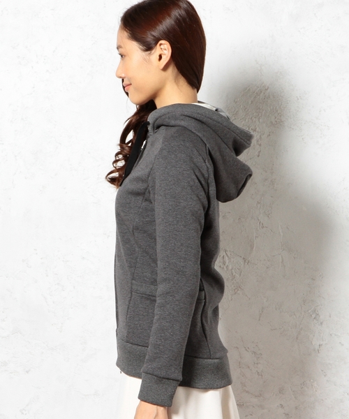 green label relaxing（グリーンレーベルリラクシング）の「GC T/C ボンバーヒート パーカー（パーカー・レディース・ホワイト/グレー・38/40）」の7枚目の写真