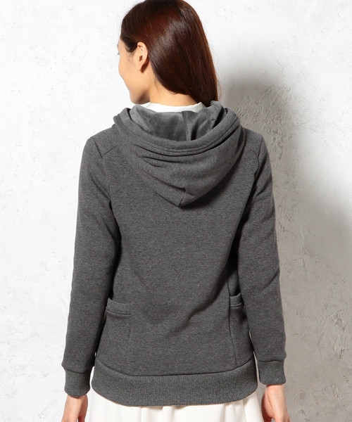 green label relaxing（グリーンレーベルリラクシング）の「GC T/C ボンバーヒート パーカー（パーカー・レディース・ホワイト/グレー・38/40）」の8枚目の写真