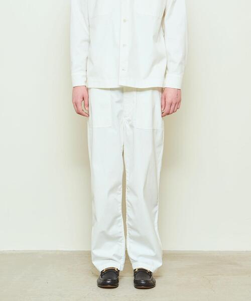UNITED ARROWS & SONS（ユナイテッドアローズアンドサンズ）の「UNITED ARROWS & SONS（ユナイテッドアローズ＆サンズ）OATMEAL BAKER PANTS（その他パンツ・メンズ・ホワイト/ブラック/オリーブ・S/M/L/XL）」の4枚目の写真