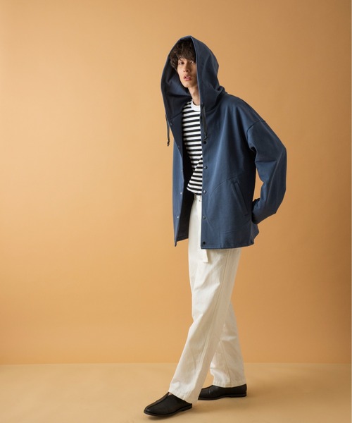 ADAM ET ROPE'(アダムエロペ)の「【コットン×和紙】ベルテッド ルーズテーパード ワークパンツ(その他パンツ・メンズ・ホワイト/ネイビー・M/L)」の14枚目の写真