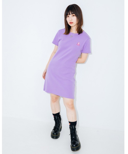 【新品未使用】X-girl ワンピース Sサイズ NUMBERING S/S BIG TEE DRESS（ワンピース）｜X-girl（エックス