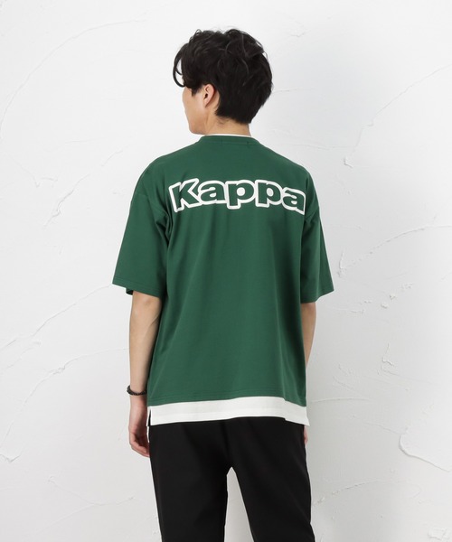 フェイクレイヤード コッパ―プリントTシャツ フェイクレイヤード コッパ―プリントTシャツ（27-01TG06-204