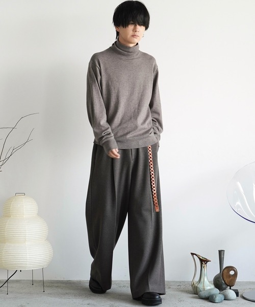 【WYM LIDNM / ウィム バイ リドム】 ブラックレザードレスシューズ SHARK SOLE COMBINATION SHOES（ドレスシューズ）｜WYM LIDNM