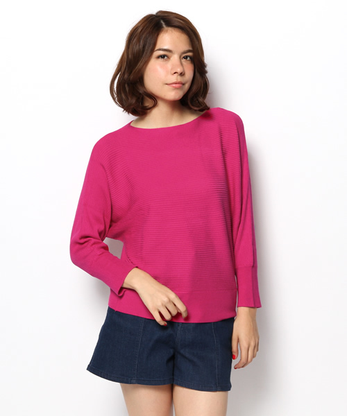 CIAOPANIC（チャオパニック）の「【Ciaopanic】RIBドルマンPO（ニット/セーター・レディース・アイボリー/ネイビー/ブラック/ピンク・FREE）」の4枚目の写真