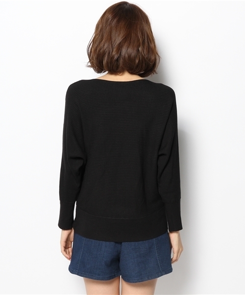 CIAOPANIC（チャオパニック）の「【Ciaopanic】RIBドルマンPO（ニット/セーター・レディース・アイボリー/ネイビー/ブラック/ピンク・FREE）」の7枚目の写真