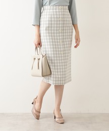 NATURAL BEAUTY BASIC | ギンガムタイトスカート(スカート)