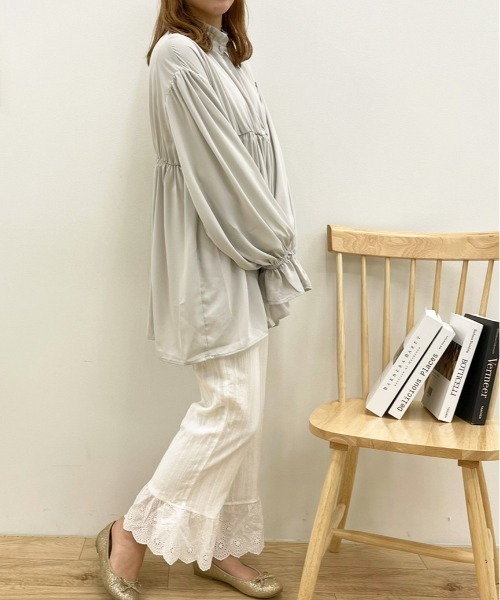 apres jour(アプレジュール)の「コットンレースパンツ【ZOZOTOWN限定アイテム】(その他パンツ・レディース・ブラック/オフホワイト・フリー/X-LARGE)」の7枚目の写真
