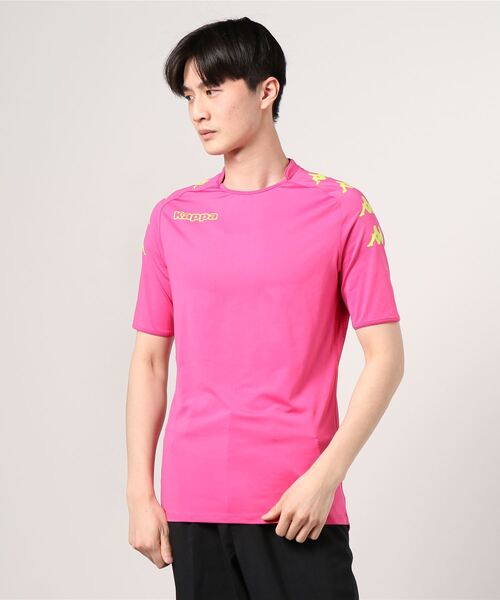 Kappa(カッパ)の「Kappa(カッパ)【MENS】半袖プラクティスシャツ(Tシャツ/カットソー・メンズ・ホワイト/ブラック/ピンク/ブルー・L/XL/XXL/M)」の4枚目の写真