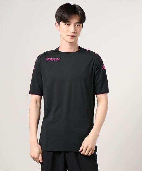 Kappa(カッパ)の「Kappa(カッパ)【MENS】半袖プラクティスシャツ(Tシャツ/カットソー・メンズ・ホワイト/ブラック/ピンク/ブルー・L/XL/XXL/M)」の1枚目の写真