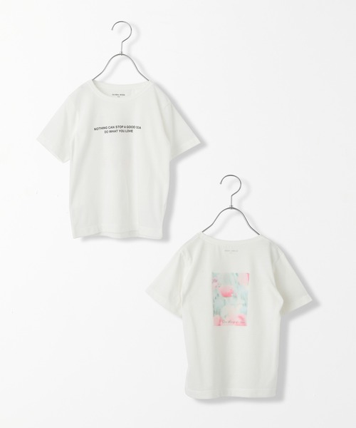 GLOBAL WORK（グローバルワーク）の「【キッズ】吸水速乾Girlsグラフィック/933568（Tシャツ/カットソー・キッズ・ライトピンク/チャコールグレー/ホワイト/オフホワイト/ホワイト系その他2/ホワイト系その他/ホワイト系その他3/スカイブルー/その他3/ライトパープル・100cm/110cm/120cm/130cm/140cm/150cm/160cm）」の10枚目の写真