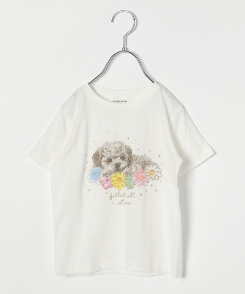 GLOBAL WORK（グローバルワーク）の「【キッズ】吸水速乾Girlsグラフィック/933568（Tシャツ/カットソー・キッズ・ライトピンク/チャコールグレー/ホワイト/オフホワイト/ホワイト系その他2/ホワイト系その他/ホワイト系その他3/スカイブルー/その他3/ライトパープル・100cm/110cm/120cm/130cm/140cm/150cm/160cm）」の4枚目の写真