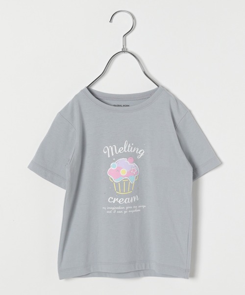 GLOBAL WORK（グローバルワーク）の「【キッズ】吸水速乾Girlsグラフィック/933568（Tシャツ/カットソー・キッズ・ライトピンク/チャコールグレー/ホワイト/オフホワイト/ホワイト系その他2/ホワイト系その他/ホワイト系その他3/スカイブルー/その他3/ライトパープル・100cm/110cm/120cm/130cm/140cm/150cm/160cm）」の8枚目の写真