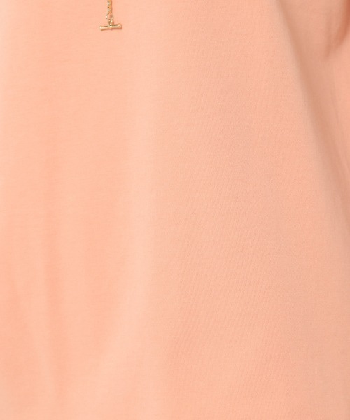 mysty woman(ミスティウーマン)の「バックホールギャザープルオーバー 944564(Tシャツ/カットソー・レディース・オフホワイト/ブラック/ライトオレンジ系・FREE)」の11枚目の写真