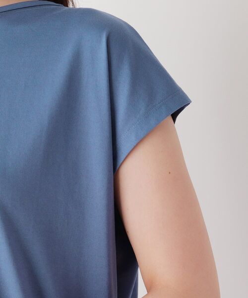 pink adobe（ピンクアドベ）の「◆【M-LL/2WAY】シルケットプリーツ使いワンピース（ワンピース・レディース・ブラウン系/ブルー/ブラック/カーキ・40/38/42）」の11枚目の写真