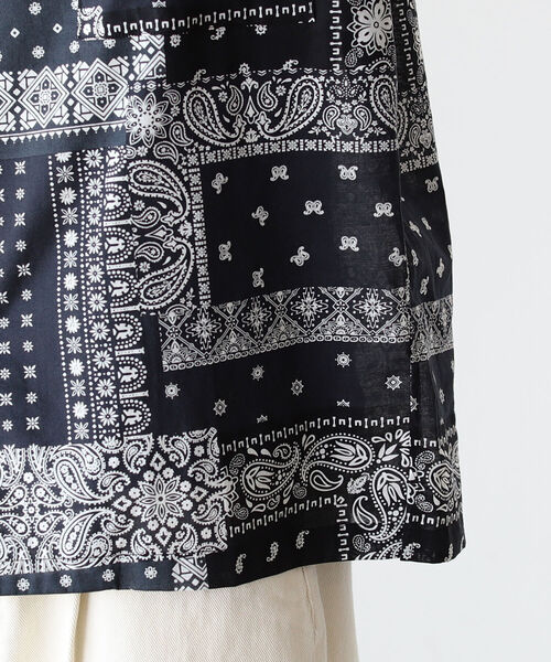 BeAMS DOT（ビームスドット）の「【WEB限定】BeAMS DOT / ヴィンテージ風 バンダナオーバーシャツ（シャツ/ブラウス・メンズ・ブラック/ネイビー・MEDIUM/LARGE）」の21枚目の写真