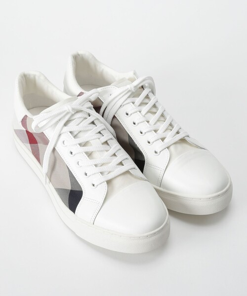 BLACK LABEL CRESTBRIDGE（ブラックレーベル・クレストブリッジ）の「ナイロンオックスクレストブリッジチェックスニーカー（スニーカー・メンズ・オフホワイト/ブラック・26.0cm/25.0cm/27.0cm）」の5枚目の写真