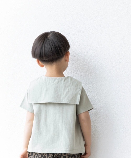 LOWRYS FARM（ローリーズファーム）の「セーラーカットＳＳ　948657（Tシャツ/カットソー・キッズ・ブラック/アイボリー/ミント・110cm/120cm/130cm）」の3枚目の写真