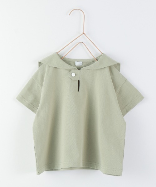 LOWRYS FARM（ローリーズファーム）の「セーラーカットＳＳ　948657（Tシャツ/カットソー・キッズ・ブラック/アイボリー/ミント・110cm/120cm/130cm）」の15枚目の写真