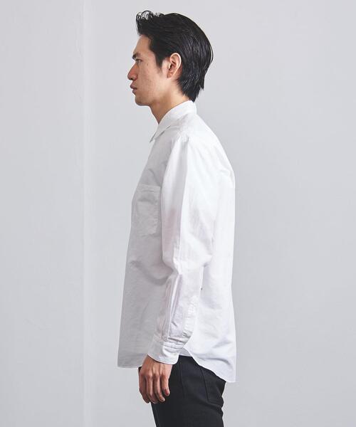 UNITED ARROWS（ユナイテッドアローズ）の「＜UNITED ARROWS＞ コットン/リネン スラブ ポプリン レギュラーカラー（シャツ/ブラウス・メンズ・ライトブルー/ホワイト/ネイビー・X-LARGE/MEDIUM/SMALL/LARGE）」の10枚目の写真