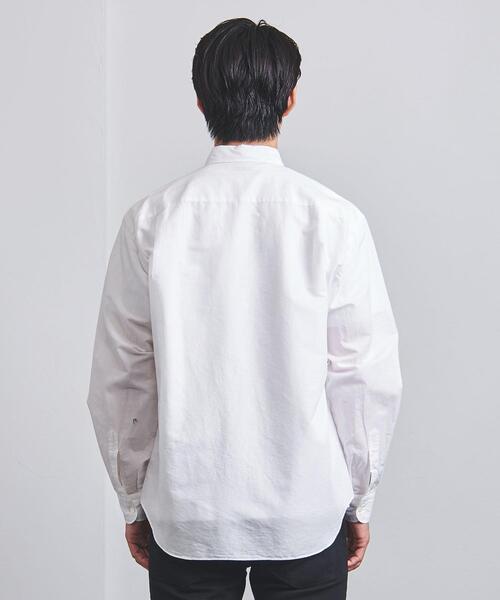 UNITED ARROWS（ユナイテッドアローズ）の「＜UNITED ARROWS＞ コットン/リネン スラブ ポプリン レギュラーカラー（シャツ/ブラウス・メンズ・ライトブルー/ホワイト/ネイビー・X-LARGE/MEDIUM/SMALL/LARGE）」の8枚目の写真