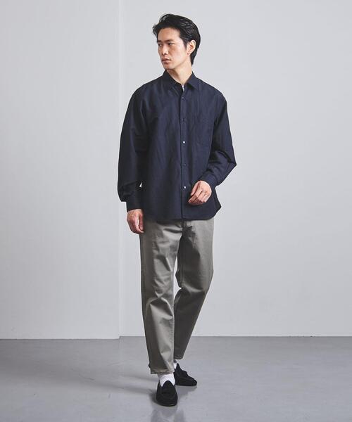 UNITED ARROWS（ユナイテッドアローズ）の「＜UNITED ARROWS＞ コットン/リネン スラブ ポプリン レギュラーカラー（シャツ/ブラウス・メンズ・ライトブルー/ホワイト/ネイビー・X-LARGE/MEDIUM/SMALL/LARGE）」の7枚目の写真