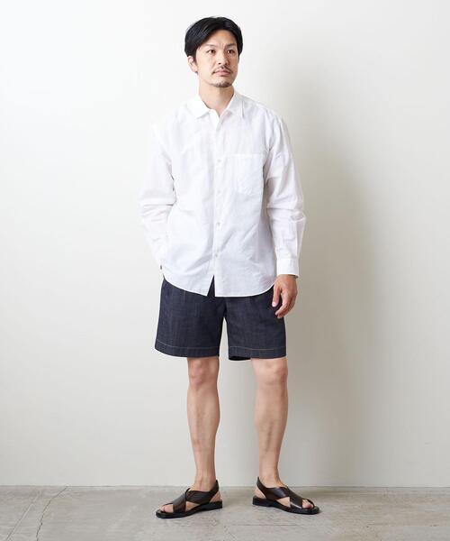 UNITED ARROWS（ユナイテッドアローズ）の「＜UNITED ARROWS＞ コットン/リネン スラブ ポプリン レギュラーカラー（シャツ/ブラウス・メンズ・ライトブルー/ホワイト/ネイビー・X-LARGE/MEDIUM/SMALL/LARGE）」の14枚目の写真