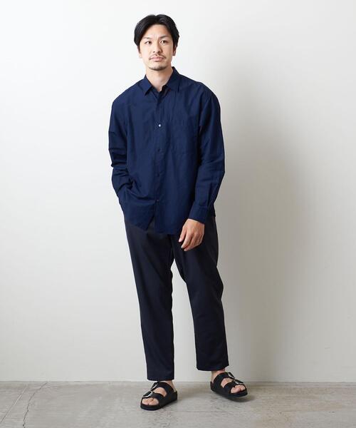 UNITED ARROWS（ユナイテッドアローズ）の「＜UNITED ARROWS＞ コットン/リネン スラブ ポプリン レギュラーカラー（シャツ/ブラウス・メンズ・ライトブルー/ホワイト/ネイビー・X-LARGE/MEDIUM/SMALL/LARGE）」の20枚目の写真