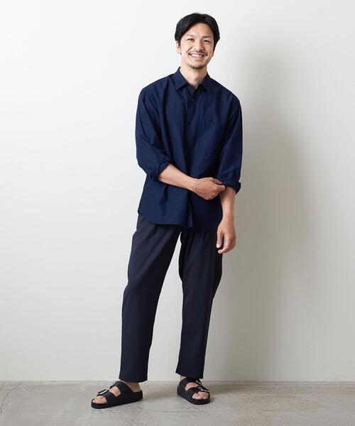 UNITED ARROWS（ユナイテッドアローズ）の「＜UNITED ARROWS＞ コットン/リネン スラブ ポプリン レギュラーカラー（シャツ/ブラウス・メンズ・ライトブルー/ホワイト/ネイビー・X-LARGE/MEDIUM/SMALL/LARGE）」の21枚目の写真