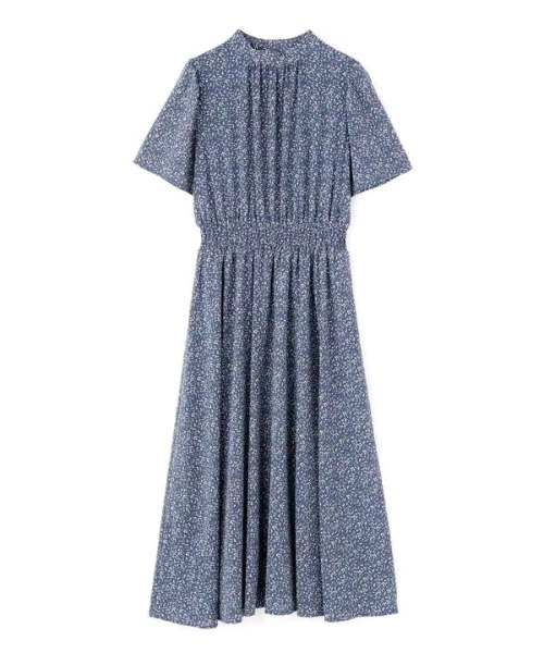 N.（N. Natural Beauty Basic）（エヌエヌナチュラルビューティーベーシック）の「【S Size Line】◆スタンドネックシャーリング半袖ワンピース（ワンピース・レディース・ブラック/ブルー/ナチュラル・SMALL/MEDIUM）」の18枚目の写真