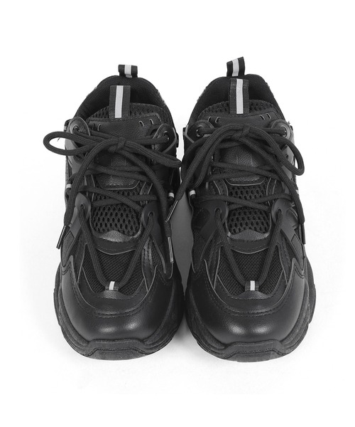 Figments（フィグメンツ）の「ボリュームスニーカー（スニーカー・レディース・ブラック/ホワイト・SMALL/MEDIUM）」の3枚目の写真