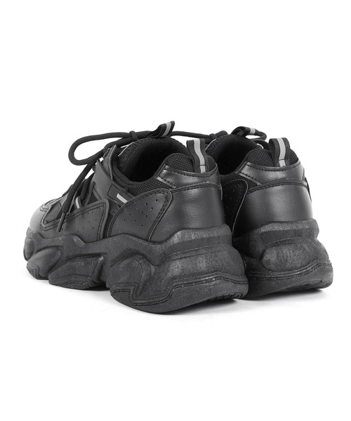 Figments（フィグメンツ）の「ボリュームスニーカー（スニーカー・レディース・ブラック/ホワイト・SMALL/MEDIUM）」の5枚目の写真