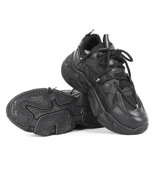 Figments（フィグメンツ）の「ボリュームスニーカー（スニーカー・レディース・ブラック/ホワイト・SMALL/MEDIUM）」の6枚目の写真