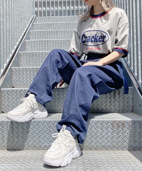 Figments（フィグメンツ）の「ボリュームスニーカー（スニーカー・レディース・ブラック/ホワイト・SMALL/MEDIUM）」の13枚目の写真