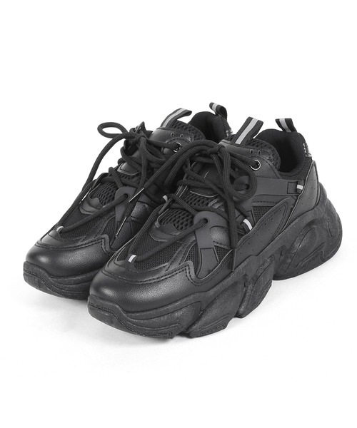 Figments（フィグメンツ）の「ボリュームスニーカー（スニーカー・レディース・ブラック/ホワイト・SMALL/MEDIUM）」の16枚目の写真