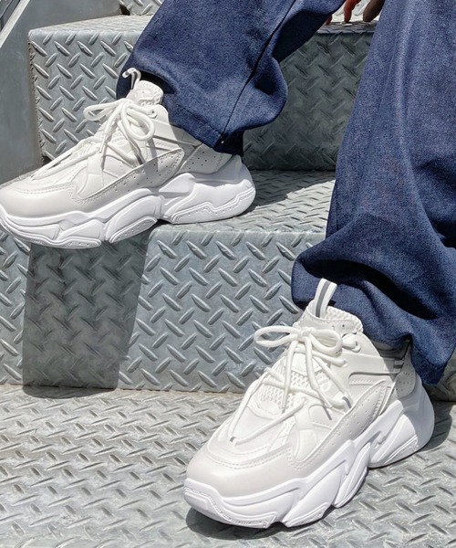 Figments（フィグメンツ）の「ボリュームスニーカー（スニーカー・レディース・ブラック/ホワイト・SMALL/MEDIUM）」の12枚目の写真