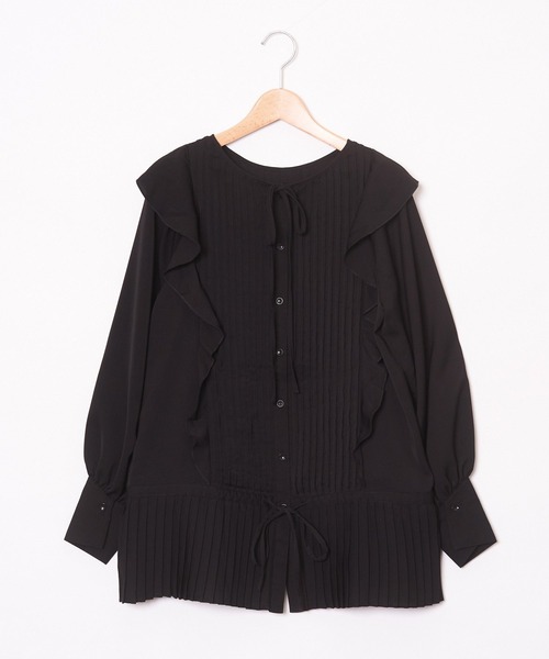 AS KNOW AS de base（アズノゥアズドゥバズ）の「ピンタフリルＢＬ（シャツ/ブラウス・レディース・オフホワイト/グレー/ブラック・FREE）」の3枚目の写真