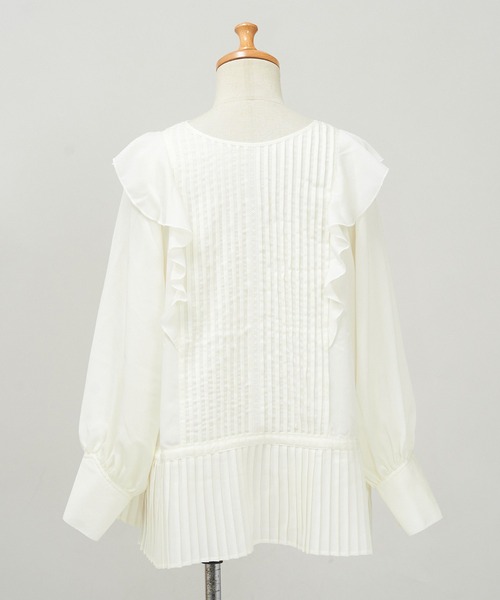 AS KNOW AS de base（アズノゥアズドゥバズ）の「ピンタフリルＢＬ（シャツ/ブラウス・レディース・オフホワイト/グレー/ブラック・FREE）」の7枚目の写真