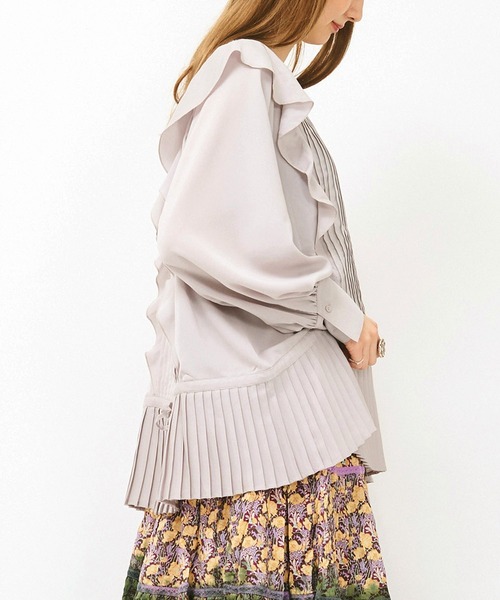 AS KNOW AS de base（アズノゥアズドゥバズ）の「ピンタフリルＢＬ（シャツ/ブラウス・レディース・オフホワイト/グレー/ブラック・FREE）」の10枚目の写真