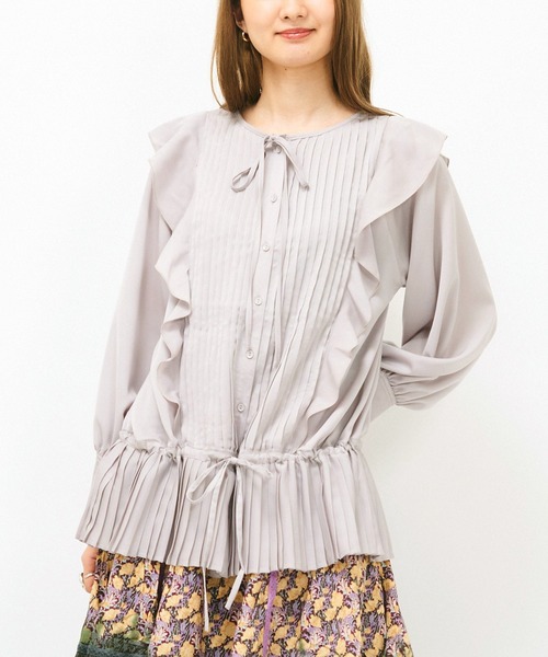 AS KNOW AS de base（アズノゥアズドゥバズ）の「ピンタフリルＢＬ（シャツ/ブラウス・レディース・オフホワイト/グレー/ブラック・FREE）」の16枚目の写真