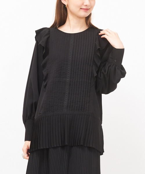 AS KNOW AS de base（アズノゥアズドゥバズ）の「ピンタフリルＢＬ（シャツ/ブラウス・レディース・オフホワイト/グレー/ブラック・FREE）」の19枚目の写真