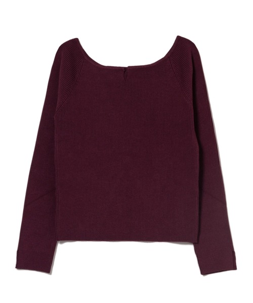 LAYMEE(レイミー)の「Lantana knit / ランタナニット(ニット/セーター・レディース・ブラック/ベージュ/ワインレッド・FREE)」の4枚目の写真