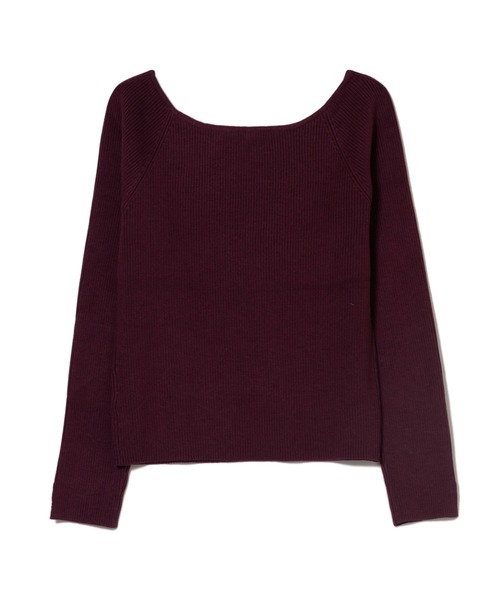 LAYMEE(レイミー)の「Lantana knit / ランタナニット(ニット/セーター・レディース・ブラック/ベージュ/ワインレッド・FREE)」の7枚目の写真