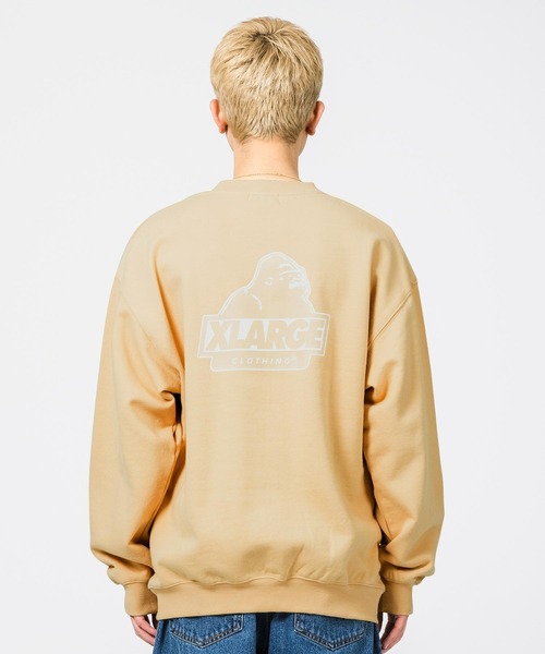 XLARGE（エクストララージ）の「SLANTED OG CREW NECK SWEAT（スウェット・メンズ・ブラック/ベージュ/バーガンディー/ネイビー・S/M/L/XL）」の3枚目の写真