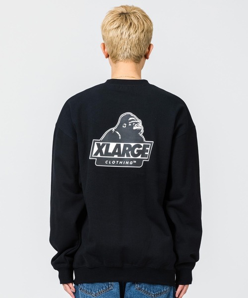XLARGE（エクストララージ）の「SLANTED OG CREW NECK SWEAT（スウェット・メンズ・ブラック/ベージュ/バーガンディー/ネイビー・S/M/L/XL）」の2枚目の写真